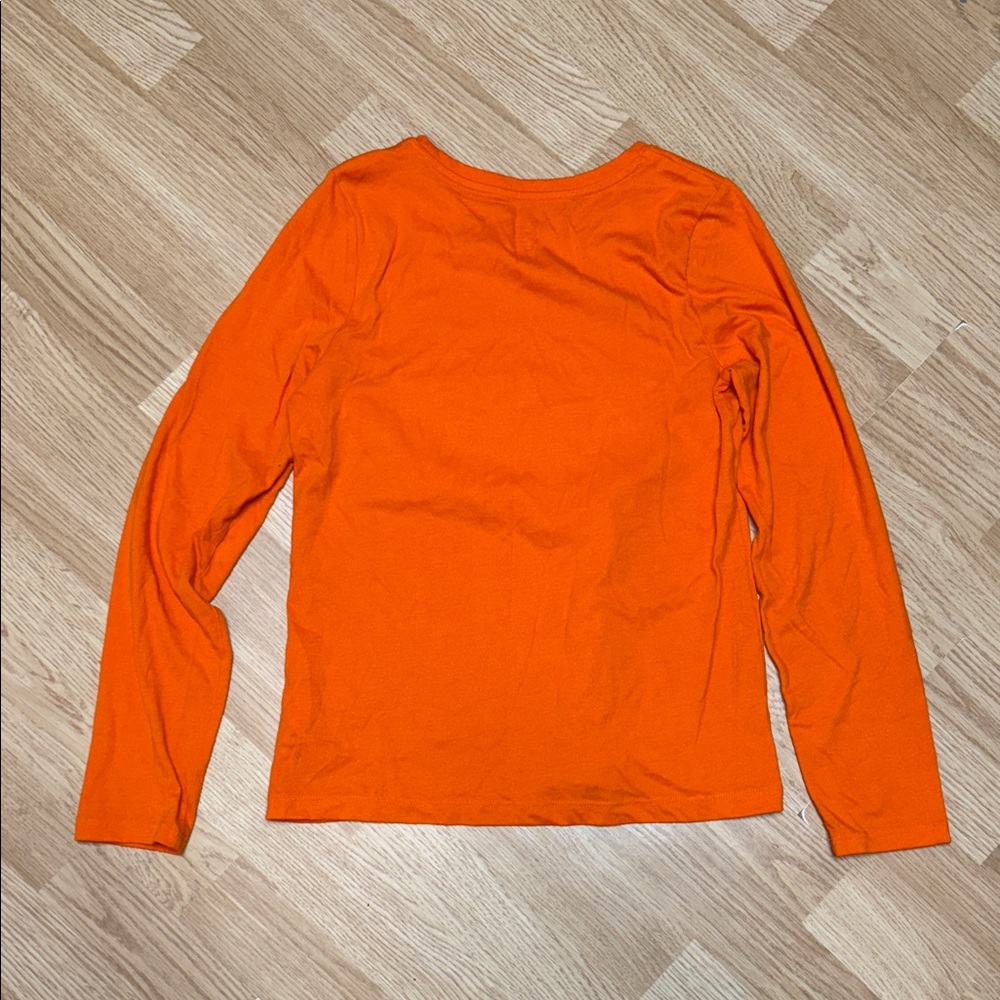 Way To Celebrate Kids XL 14 16 Orange Halloween Long Sleeve Tee - Picture 6 of 6